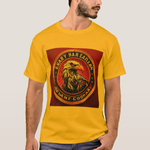 Trouble & Eagleフェミニン:はっきりしたハーレーインスパイア県 Tシャツ