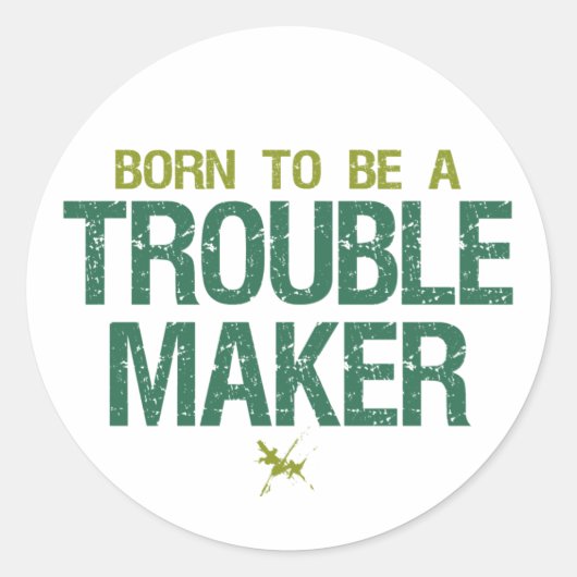 Trouble Makerスタンプ ラウンドシール (正面)