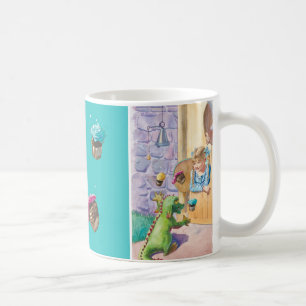 Trouble Mugと示されるドラゴン コーヒーマグカップ