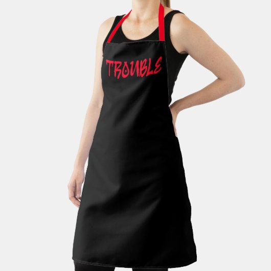 TROUBLE | Red Graffiti Apron エプロン (インサイチュ)