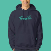 Trouble Script Hoodie – Cozy With A Kick パーカ