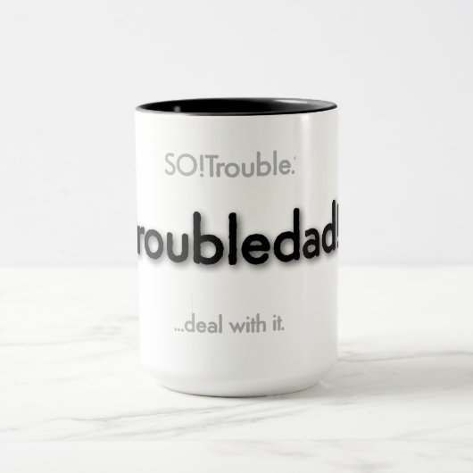troubledad! - black マグカップ (中央)