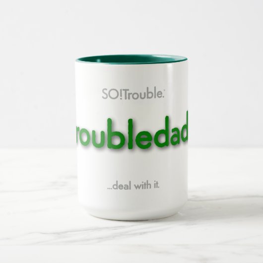 troubledad! - green マグカップ (中央)