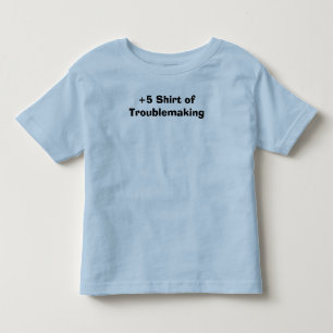 +Troublemakingの5ワイシャツ トドラーTシャツ