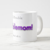 troublemom! - 紫 ジャンボコーヒーマグカップ (正面右)