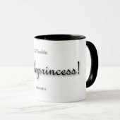 troubleprincess! - 白地にクラシックブラック マグカップ (正面右)
