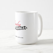 Troubles Logo Mug女性 コーヒーマグカップ (正面右)