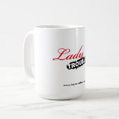 Troubles Logo Mug女性 コーヒーマグカップ (正面左)
