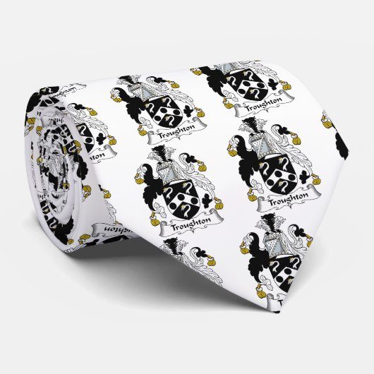 Troughtonの家紋 ネクタイ (ロール)