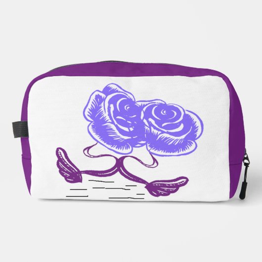 Trousse de toilette "Éclat Floral" – Violet  ドップキット (正面)
