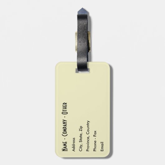 Troutのパーソナライズ魚釣り ラゲッジタグ (裏面縦)