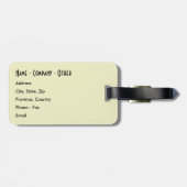 Troutのパーソナライズ魚釣り ラゲッジタグ (裏面横)