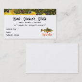 Troutのパーソナライズ魚釣り 名刺 (正面/裏面)