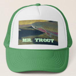 Trout氏の帽子のrainbowレイク・トラウトの魚釣りの漁師 キャップ