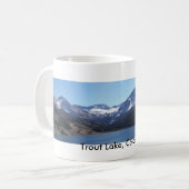 trout湖、コロラド州 コーヒーマグカップ (正面左)