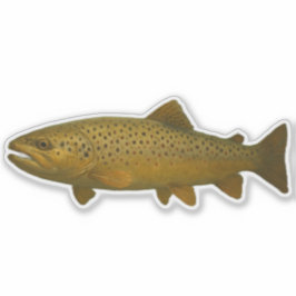 Trout Cut-out Sticker シール