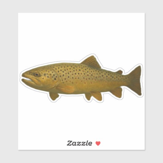 Trout Cut-out Sticker シール (シート)