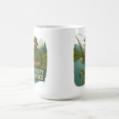 Trout Fishing Salty Buzz コーヒーマグカップ (中央)