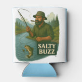 Trout Fishing Salty Buzz 缶クーラー (裏面)