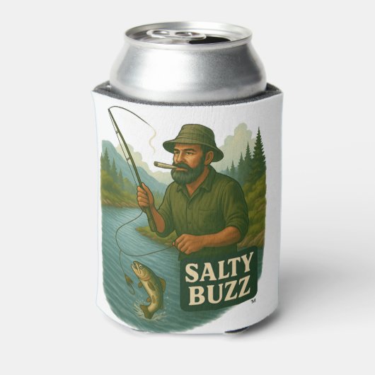 Trout Fishing Salty Buzz 缶クーラー (缶裏面)