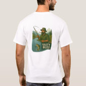 Trout Fishing Salty buzz Tシャツ (裏面)