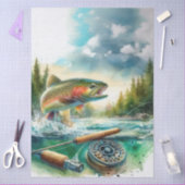 Trout Fly Fishing 薄葉紙 (クラフト)