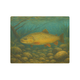 Trout Metal Sign メタルプリント