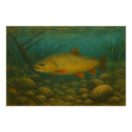 Trout Poster Print ポスター