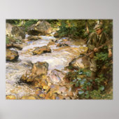 Trout Stream in the Tyrol by John Singer Sargent ポスター (正面)