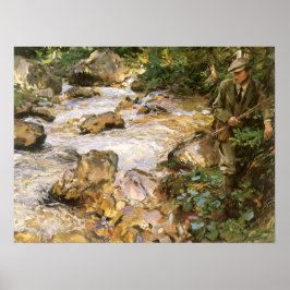 Trout Stream in the Tyrol by John Singer Sargent ポスター