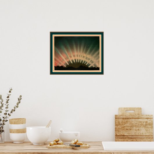 Trouvelot's Aurora Borealis 16 x 20 ポスター (キッチン)