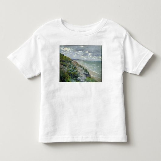 Trouvilleの海による崖 トドラーTシャツ (正面)