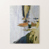 Trouvilleクロード・モネの港への入口 ジグソーパズル (縦)