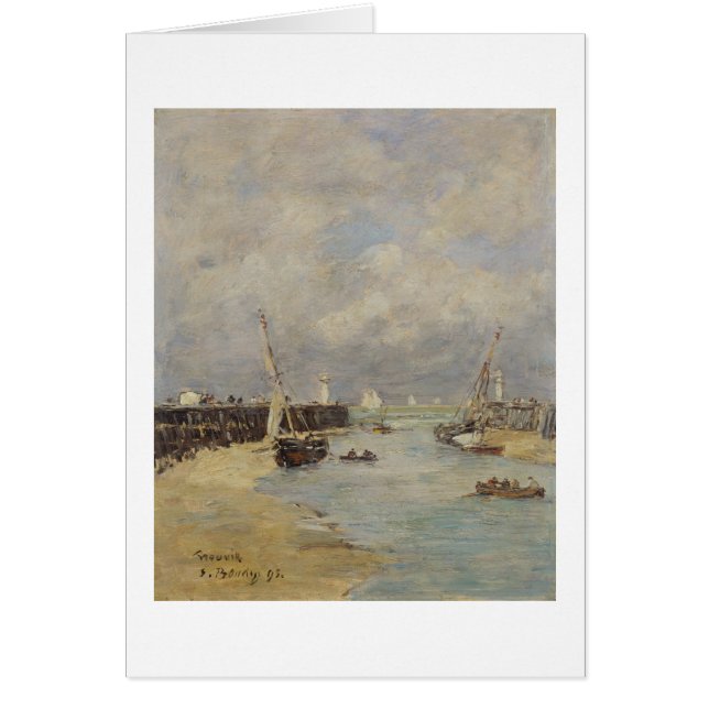 Trouville 1895年の干潮(パネルの油) (正面)