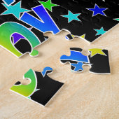 「TROY」名、おもしろい「ハッピーバースデー」 ジグソーパズル (側面)