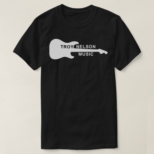 Troy Nelsonミュージックロはっきりしたゴ Tシャツ (デザイン正面)