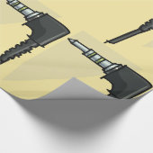 TRRSオーディオジャックコネクタ技術ガジェットイラストレーション ラッピングペーパー (角)