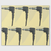 TRRSオーディオジャックコネクタ技術ガジェットイラストレーション ラッピングペーパー (フラット)