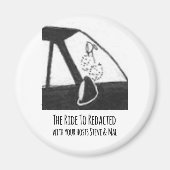 TRTR fuzzy dice button マグネット (正面)