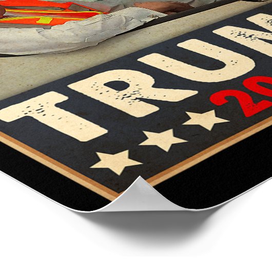 Truのためにゴミのトラックのチームのゴミにドナルドのトランプ ポスター (角)