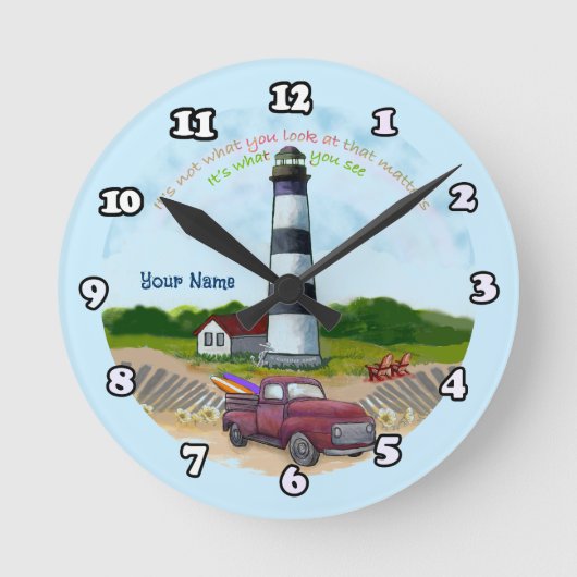 Truck Choice  Lighthouse clock ラウンド壁時計 (正面)