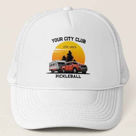 truck drive Club Trucker Hat キャップ (正面)