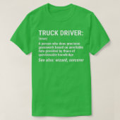 Truck Driver Definition Funny Trucker Gift 4 Tシャツ (デザイン正面)