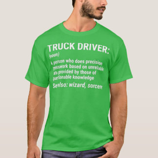 Truck Driver Definition Funny Trucker Gift 4 Tシャツ
