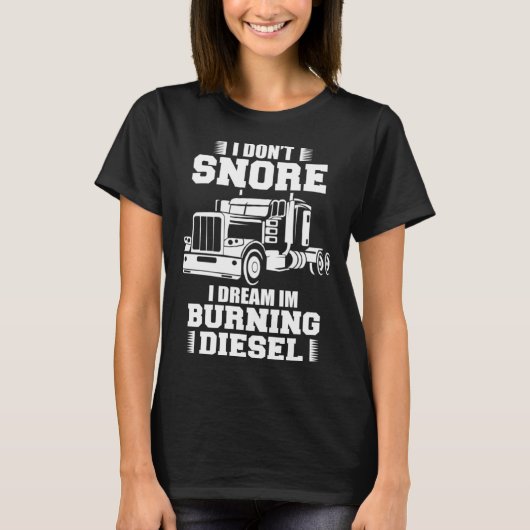 Truck Driver Design For Men Dad Big Rig Semi-Trail Tシャツ (正面)