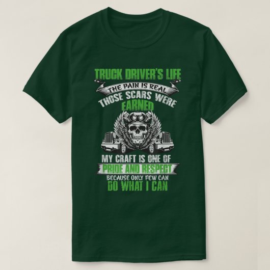 Truck Driver Funny Trucker Worker Truck Driving Me Tシャツ (デザイン正面)