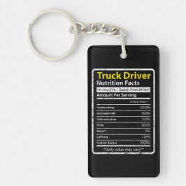 Truck Driver Nutrition Tag キーホルダー