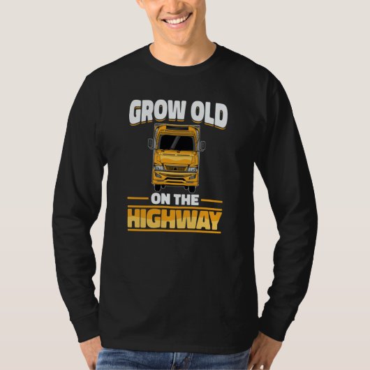 Truck Driver Rig Trucking  Old Man Trucker Tシャツ (正面)