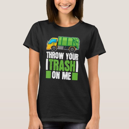 Truck Driver Trucking  Rig Trucker Garbage Truck Tシャツ (正面)