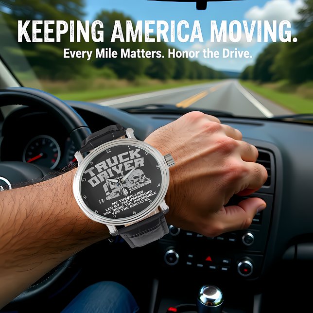 Truck Driver: Willing, Doing the Impossible 腕時計 (クリエイターアップロード済み)